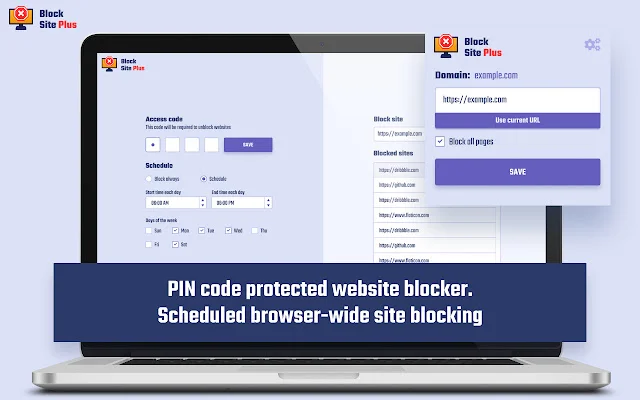 Block Site Plus: Bloqueador de Sites com Senha – Download Grátis - Screenshot 1