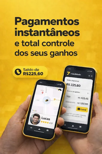 Baixar 7 Mobilidade – Passageiros: Transporte Rápido e Seguro - Screenshot 4