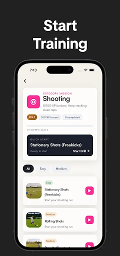 Footwork: Aplicativo de Treino de Futebol – Treine como um Profissional - Screenshot 3