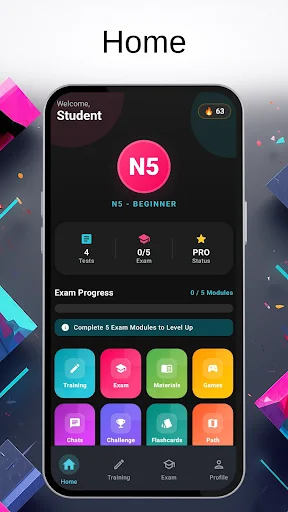 Baixar N1 Master of JLPT: N5-N1 – Estude Japonês de Forma Divertida - Screenshot 1