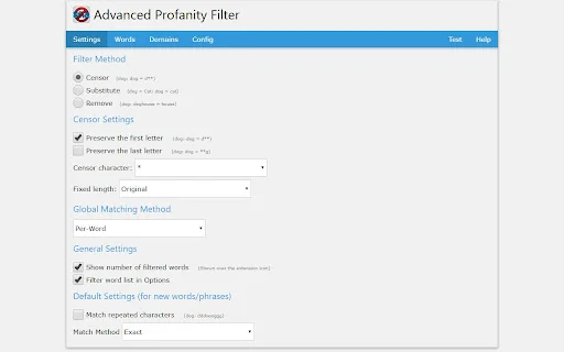 Advanced Profanity Filter: Bloqueie Palavrões e Filtre Legendas - Screenshot 1