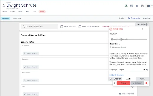 Prompt Sidekick: Otimize sua documentação clínica com IA - Screenshot 1