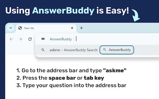 AnswerBuddy – Obtenha Respostas com IA Diretamente no Seu Navegador - Screenshot 1