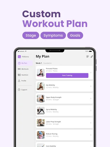 FitMama: Treino Gravidez e Pós-parto – Baixe o App Agora - Screenshot 16