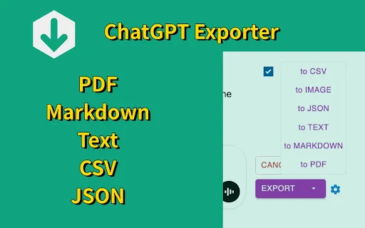 ChatGPT Exporter: Salve suas conversas em PDF, Markdown e mais - Screenshot 2