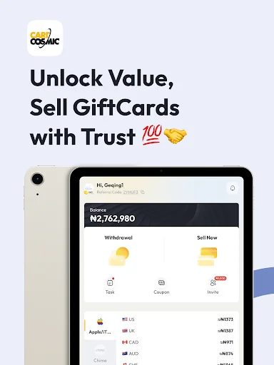 CardCosmic: Venda seus Gift Cards com Segurança e Rapidez - Screenshot 6