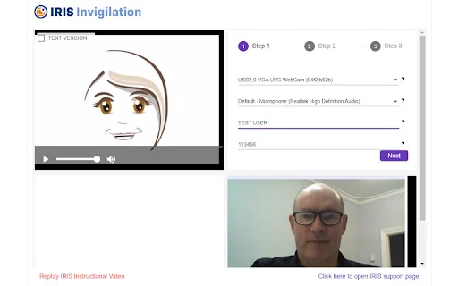 IRIS Invigilation: Garanta a Integridade de suas Provas Online - Screenshot 2