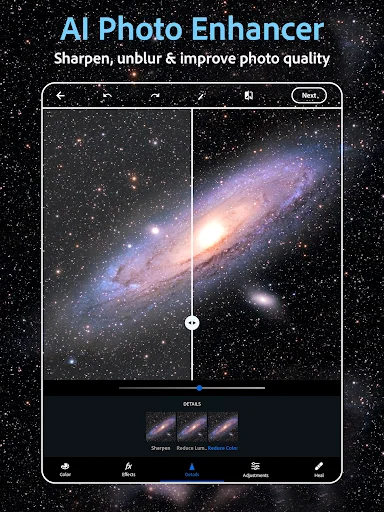 Photoshop Express: Edição de Fotos Profissional no Android - Screenshot 14