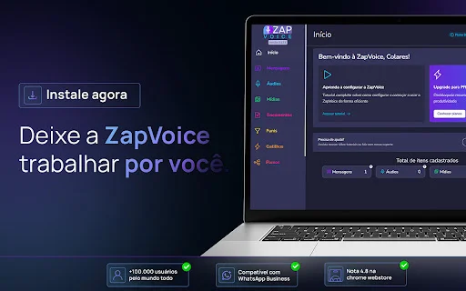 ZapVoice: Otimize seu WhatsApp Web e Aumente suas Vendas - Screenshot 5
