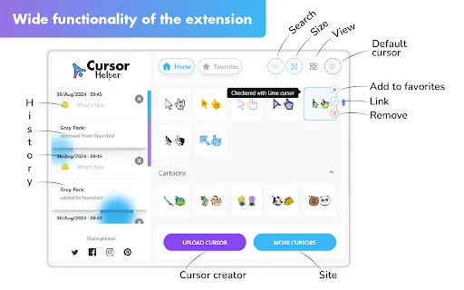 Cursor Helper: Personalize seu cursor com estilo e diversão! - Screenshot 2