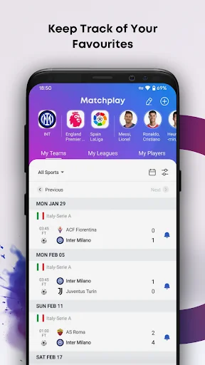 Matchplay: Resultados ao Vivo e Estatísticas de Futebol e Basquete - Screenshot 7