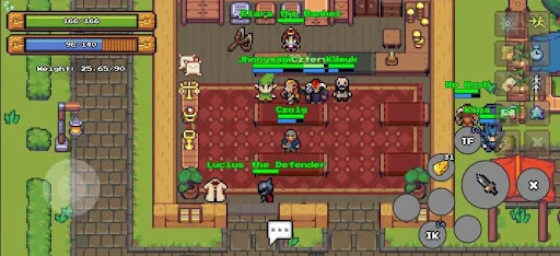 Definya: 2D MMORPG Online – RPG Pixel e PvP Grátis - Screenshot 9