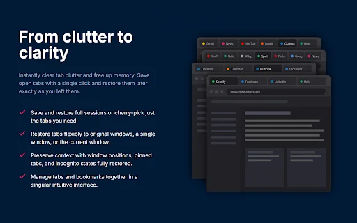 Session Buddy: Gerencie Abas e Salve Sessões com Facilidade - Screenshot 2