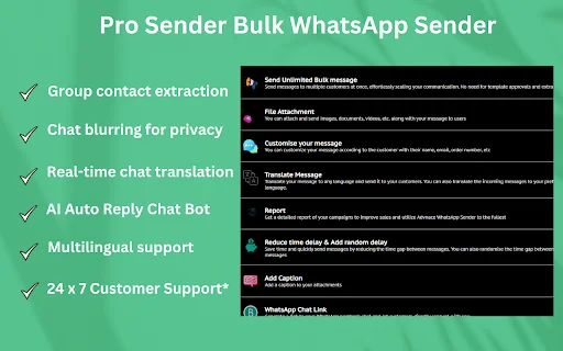Pro Sender: Envio em Massa no WhatsApp – Ferramenta de Marketing - Screenshot 3