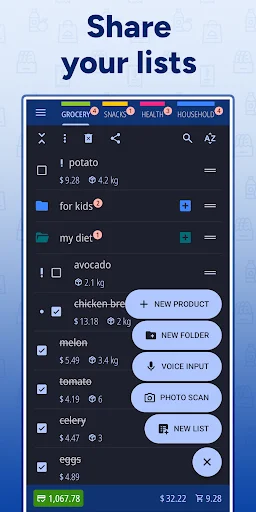 Shopping List – Enchan Li: Organize suas compras com facilidade - Screenshot 1