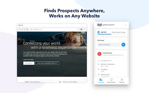 Email Finder GetProspect: Encontre E-mails no LinkedIn Grátis - Screenshot 3