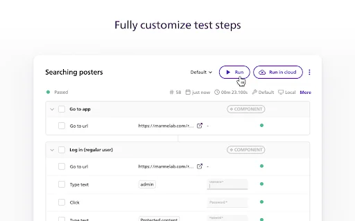 BugBug Automation Testing: Testes Sem Código para Web - Screenshot 4