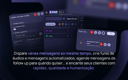 ZapVoice: Otimize seu WhatsApp Web e Aumente suas Vendas - Screenshot 1