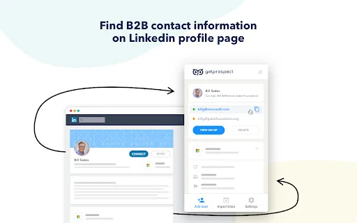 Email Finder GetProspect: Encontre E-mails no LinkedIn Grátis - Screenshot 2