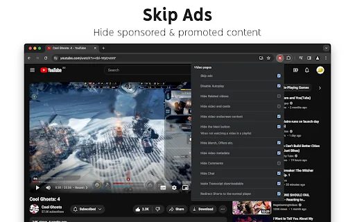 Control Panel for YouTube: Personalize seu YouTube Agora - Screenshot 2