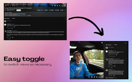 Sidesy: Leia Comentários no YouTube na Lateral – Baixe Agora - Screenshot 3