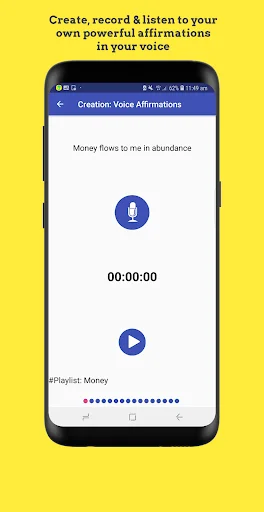 Creation – Voice Affirmations: Grave suas afirmações e transforme sua mente - Screenshot 3