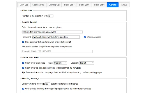 LeechBlock NG: Bloqueie Sites e Aumente sua Produtividade Agora - Screenshot 4