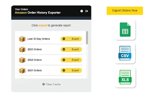 OrderPro: Exporte Pedidos da Amazon, eBay e Walmart para Excel - Screenshot 1