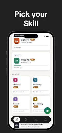 Footwork: Aplicativo de Treino de Futebol – Treine como um Profissional - Screenshot 2