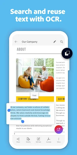 Adobe Scan: Escaneie Documentos e Crie PDFs com OCR Grátis - Screenshot 5