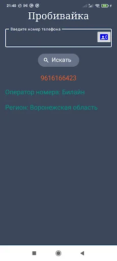 Operadora de Telefone: Identifique Números da Rússia Rapidamente - Screenshot 4