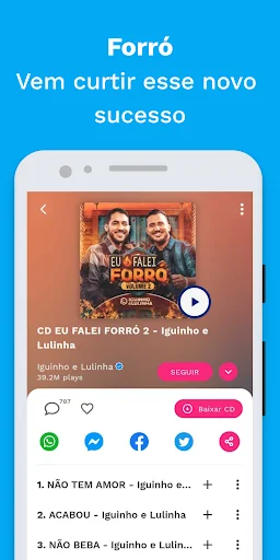 Baixar Sua Música: O Melhor App de Músicas Brasileiras e Forró - Screenshot 4
