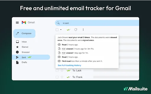 Mailtrack: Rastreador de E-mail Grátis para Gmail – Baixe Agora - Screenshot 2