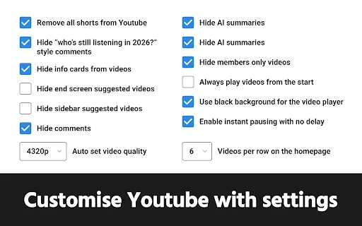 GoodTube: Bloqueador de anúncios para YouTube e mais recursos - Screenshot 5