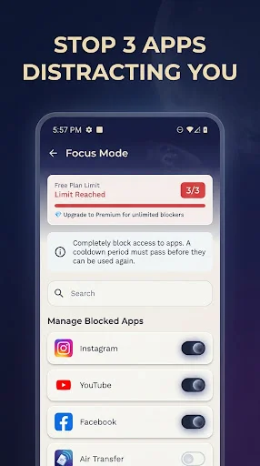 Freeze – App Lock & Blocker: Bloqueie Apps e Aumente seu Foco - Screenshot 3