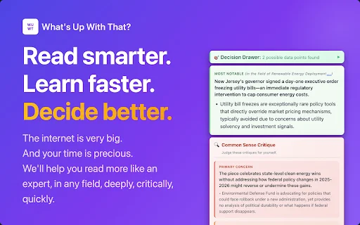 What’s Up With That? Resumo Inteligente e Pesquisa Eficiente - Screenshot 1