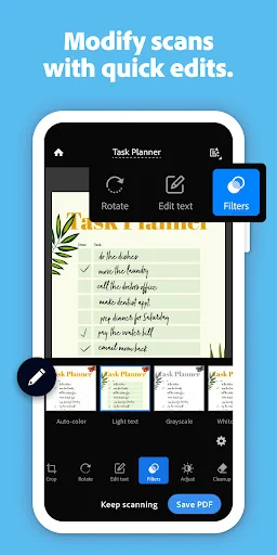 Adobe Scan: Escaneie Documentos e Crie PDFs com OCR Grátis - Screenshot 4