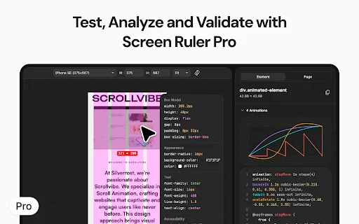 Screen Ruler: Inspetor Web Essencial para Desenvolvedores - Screenshot 3