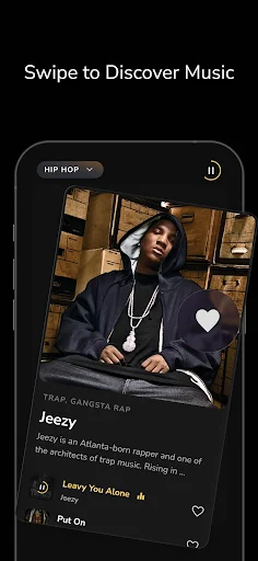 Snobs: Descubra Novas Músicas e Artistas com Swipe – Baixe Já - Screenshot 1