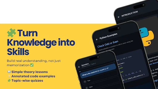 Aprenda Python: Quiz e Teoria – Baixe o Melhor App de Programação - Screenshot 2