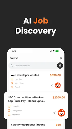 TaskFavour: Encontre Vagas de Emprego com IA – Download Grátis - Screenshot 2