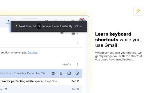 CMDK: Turbine seu Gmail com Atalhos, Command Bar e Produtividade - Screenshot 4