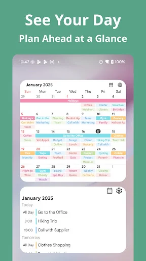 Baixar Simple Calendar: Clean&Minimal – Agenda Simples Grátis - Screenshot 2