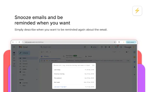 CMDK: Turbine seu Gmail com Atalhos, Command Bar e Produtividade - Screenshot 2