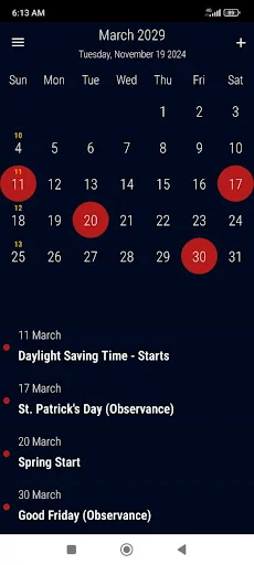 Baixe o US Calendar 2026: Calendário Completo com Feriados - Screenshot 20