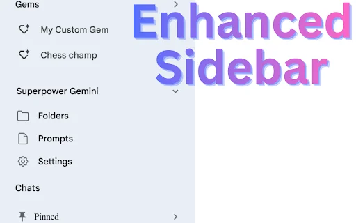Superpower for Gemini: Organize seu chat e aumente produtividade - Screenshot 4