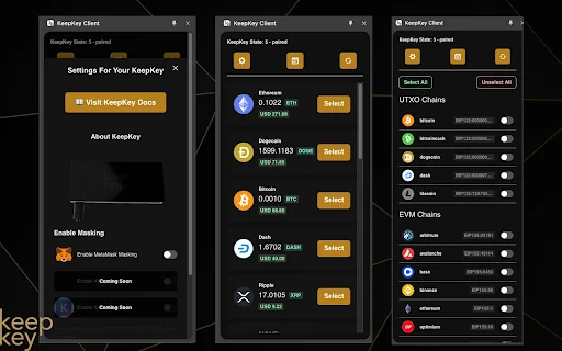 KeepKey Client: Gerencie Seus Criptoativos com Segurança Máxima - Screenshot 1