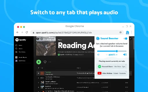 Sound Booster: Aumente o Volume do Navegador em até 600% - Screenshot 4