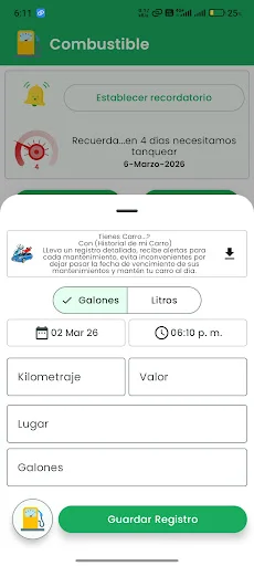 Historial Moto Mantenimiento: Controle a Manutenção da Sua Moto - Screenshot 3
