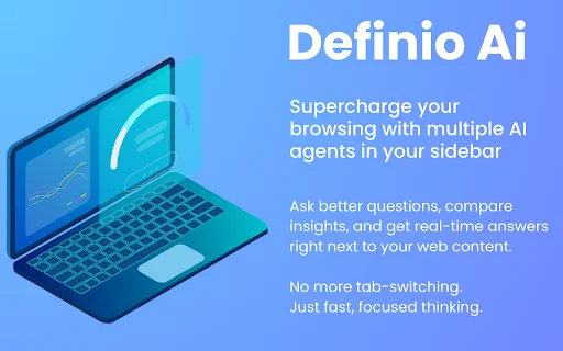 Definio AI: Use todos os modelos de IA na barra lateral do seu navegador - Screenshot 1